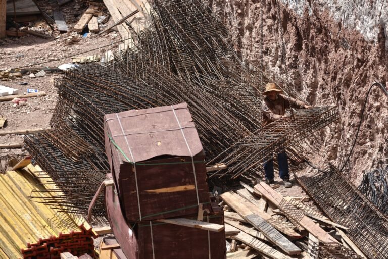 man working at construction site