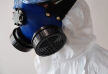 person wearing mask