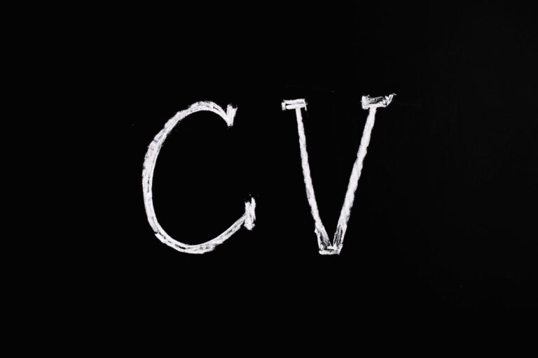 white text on black surface