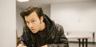 student cheating during an exam