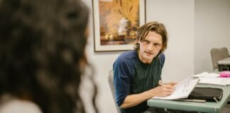 students cheating during an exam