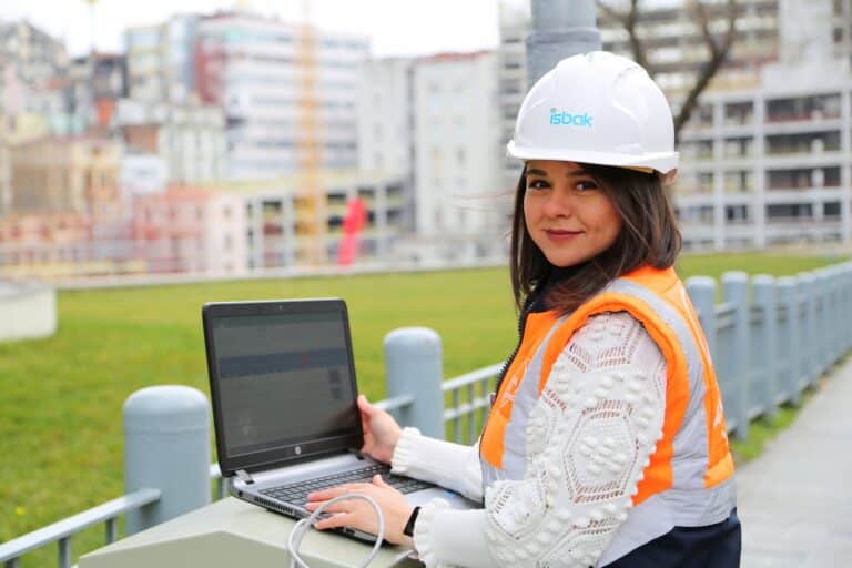 a woman working as an engineer