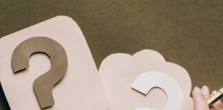 question marks on paper crafts