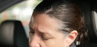policewoman sitting in the car