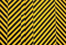 yellow and black striped