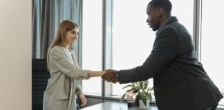 man hiring the woman