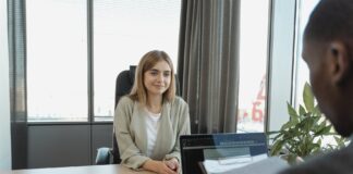 candidate having an interview