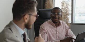 candidate having an interview