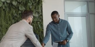 man meeting the interviewer