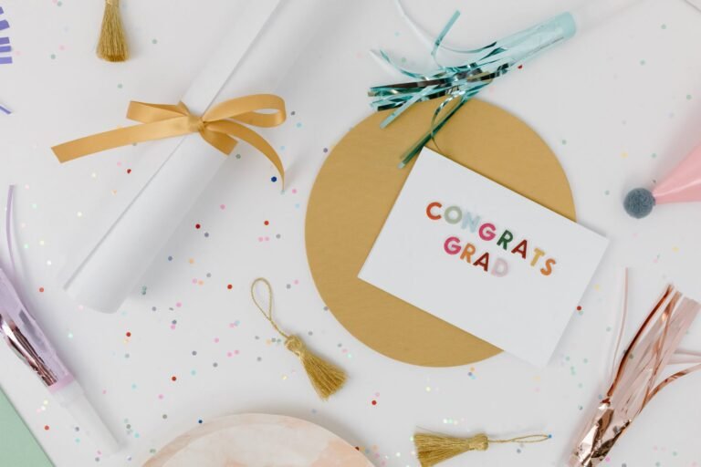 an envelope with colorful letters