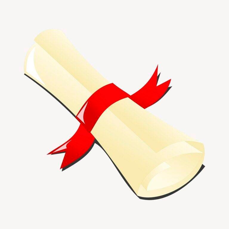 Diploma scroll clipart, paper illustration