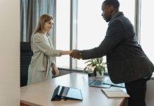 man hiring the woman