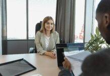candidate having an interview