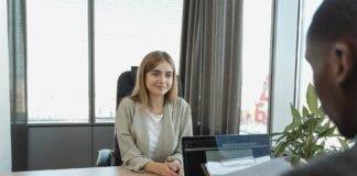 candidate having an interview