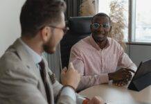 candidate having an interview