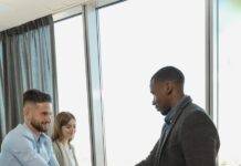 man hiring two people