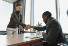 men doing handshake
