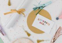 an envelope with colorful letters