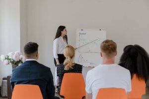 business woman discussing in a meeting