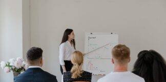 business woman discussing in a meeting