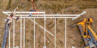 process of establishing construction in quarry