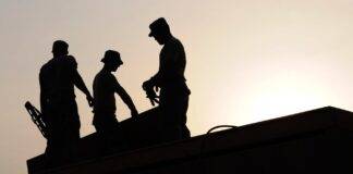 building construction site work