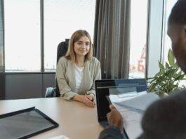 candidate having an interview