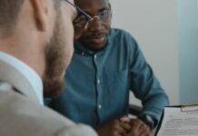 man reading a contract
