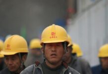 group of persons wearing yellow safety helmet during daytime