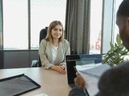 candidate having an interview