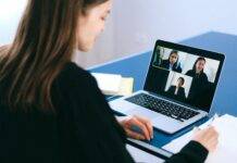people on a video call