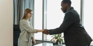 man hiring the woman