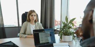 candidate having an interview