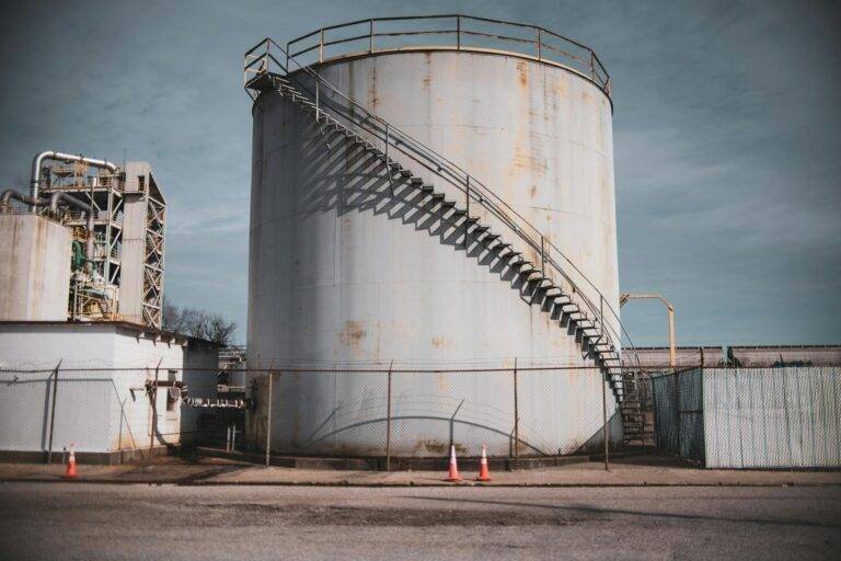 industrial plant under the blue sky