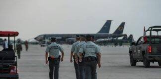men on an airport