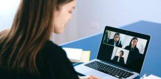 people on a video call