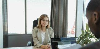 candidate having an interview