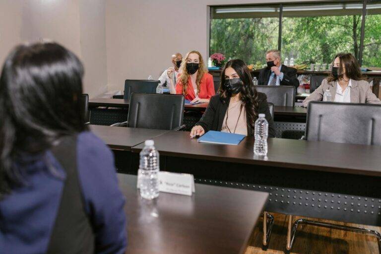 people having a meeting