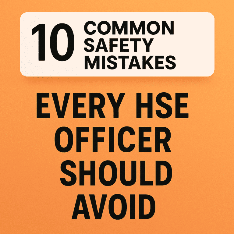 10 Common Safety Mistakes Every HSE Officer Should Avoid