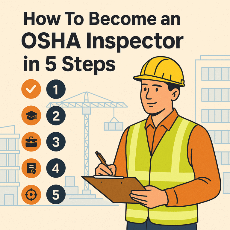 How To Become an OSHA Inspector in 5 Steps