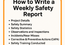 How to Write a Weekly Safety Report