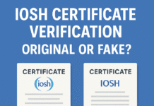 IOSH Certificate Verification: Original or Fake?