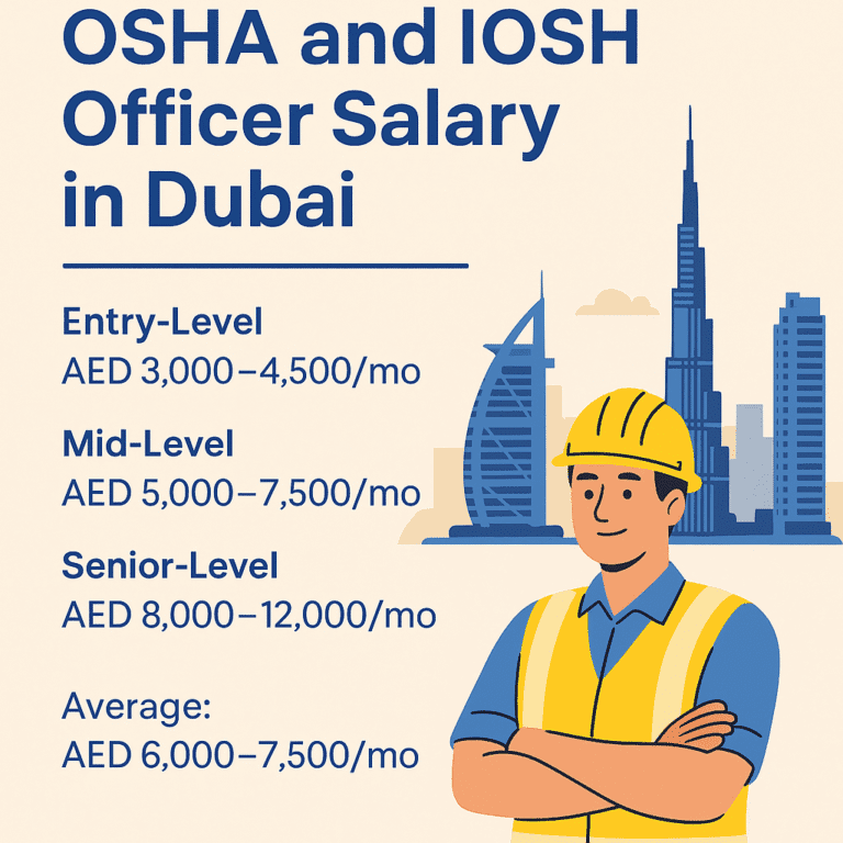 OSHA and IOSH Officer Salary in Dubai