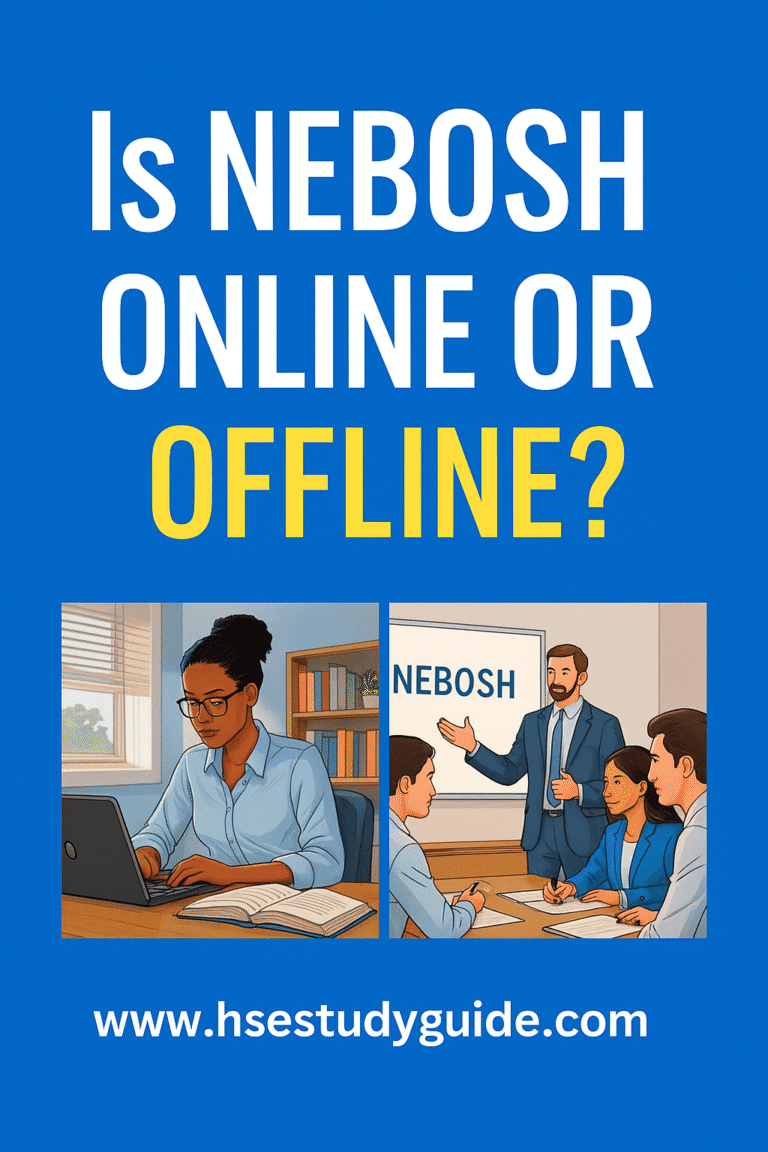 Is NEBOSH Online or Offline
