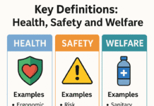 Key Definitions: Health, Safety and Welfare with Examples