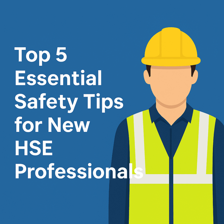 Top 5 Essential Safety Tips for New HSE Professionals