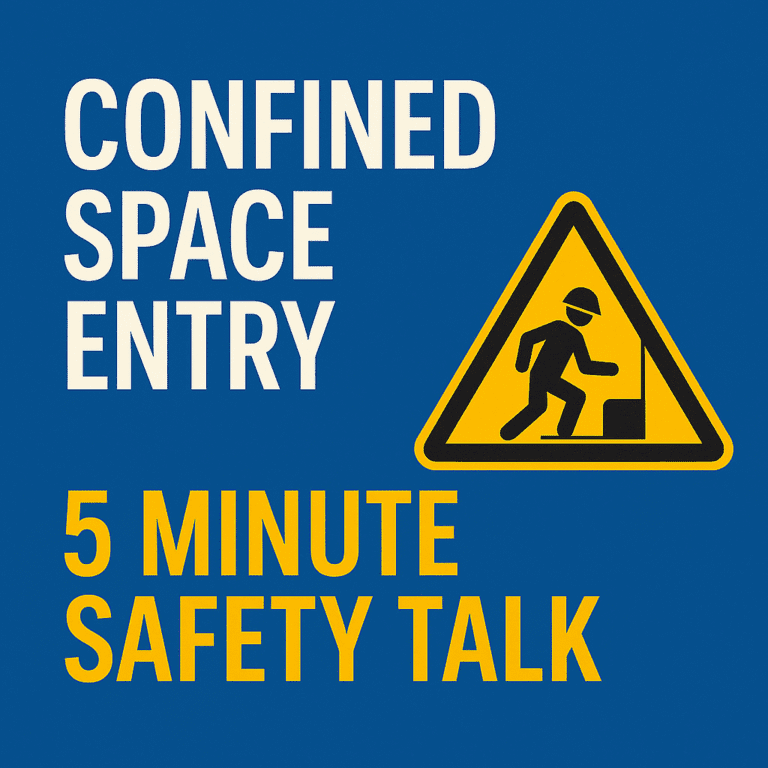 Confined Space Entry 5 Minute Safety Talk