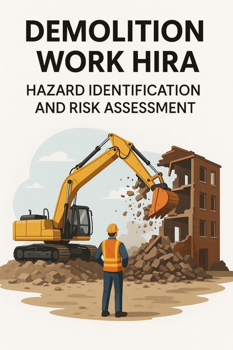 Demolition Work HIRA (Hazard Identification and Risk Assessment)