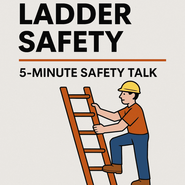 Ladder Safety 5 Minute Safety Talk