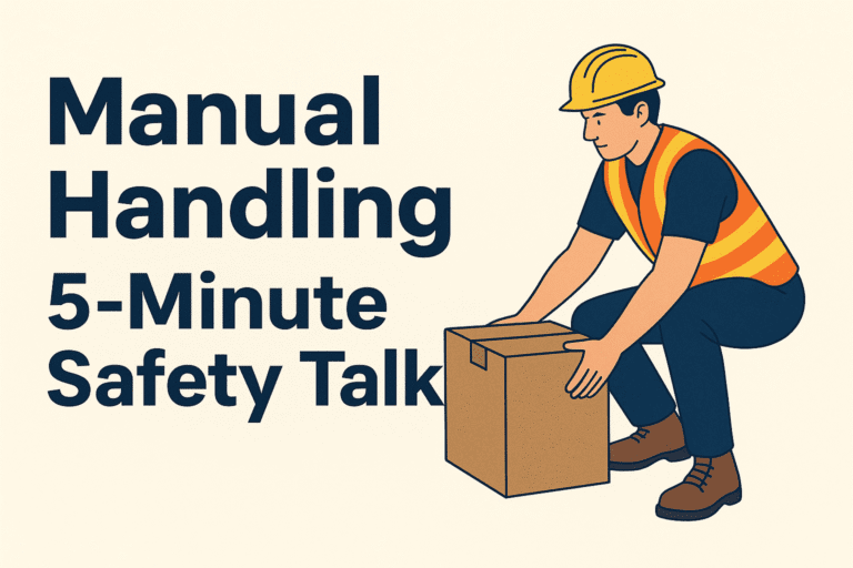 Manual Handling 5 Minute Safety Talk
